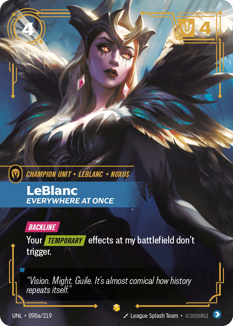 LeBlanc, Everywhere at Once