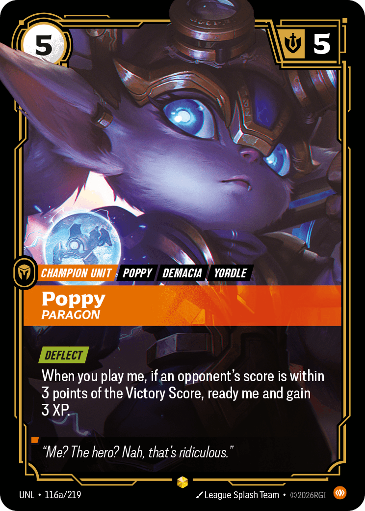 Poppy, Paragon